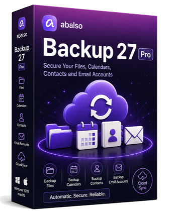 Product box abalso Backup 27 Pro